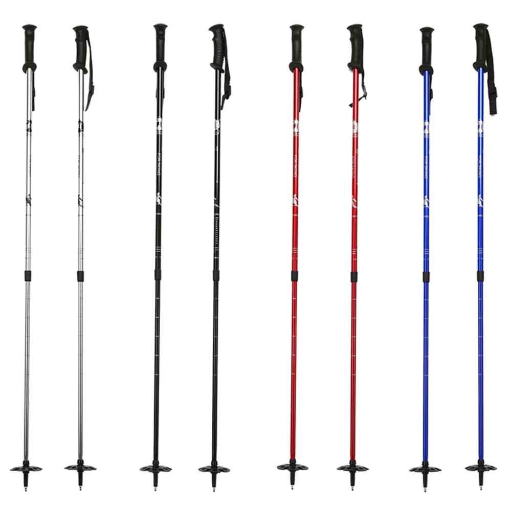 Trekking Poles Ski Poles Trekking Poles Lightweight Aluminum 7075 2-section Hiking Pole Walking Sticks With Cork Grips For Women Mens Kids