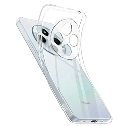 Luxury Plating Transparent Soft Silicone Clear Back Cover Case for Redmi A4 (Transparent)