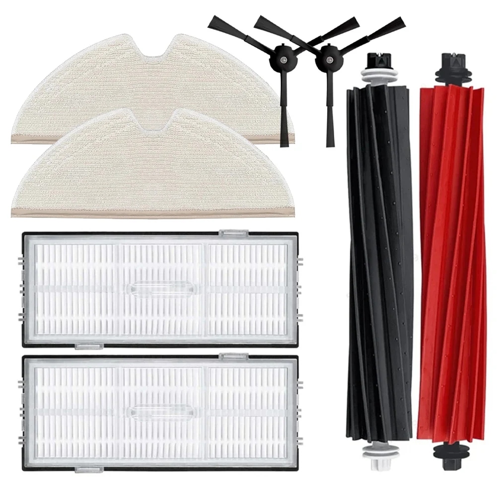 

2 шт. основная щетка и 2 шт. боковая щетка с фильтром/подушечкой для робота-пылесоса Q8 MAX, MAX Plus Сменные аксессуары товары для дома