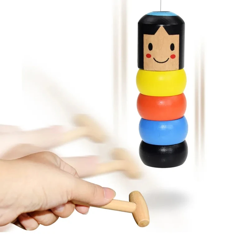 Divertente Immortal Daruma Unbreakable Wood Man Magic Toy Cool Stuff For Kids Party Games Jouets Et Loisirs