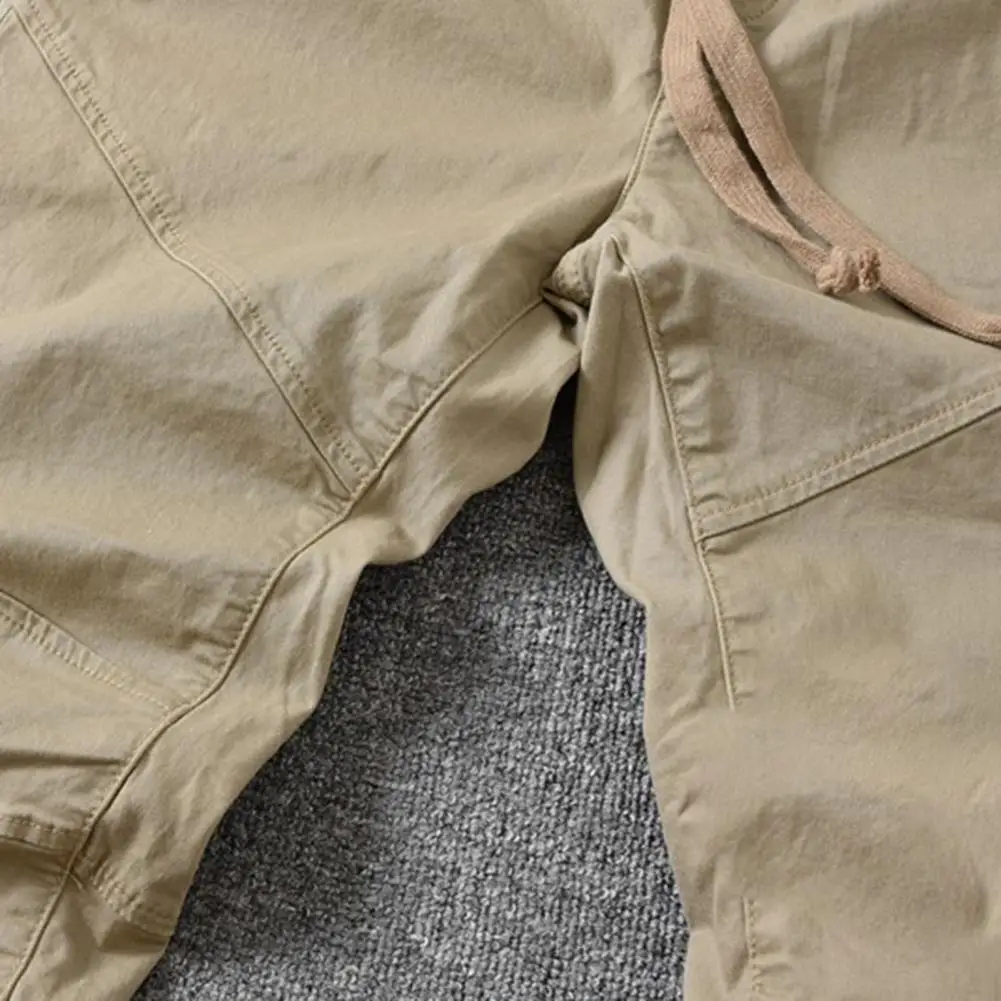 Description Picture 3 of itemSimple  Joggers Pants Sporty Slim Cropped Pants Skinny Male Men Overalls for Working