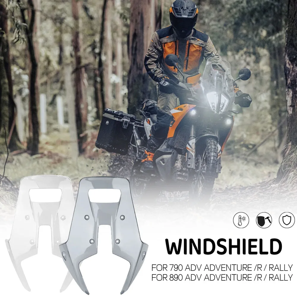 Per 890 790 Adv Adventure R Rally 2023 2024 Moto Acrilico Rally Parabrezza Deflettore Del Vento Schermo Scudo Parabrezza Visiera