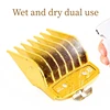 8Pcs/Set Limit Comb For Wahl Hair Clipper Guards Barber Shop Cutting Guide Combs Electroplated Gold Positioning Caliper Y0423 2