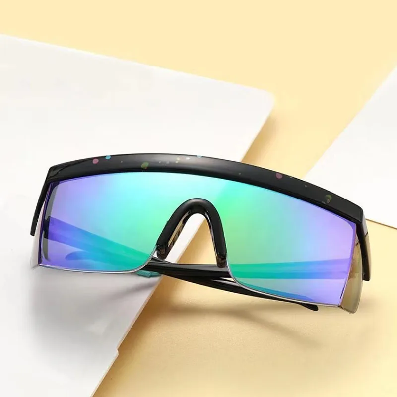 

New Large Frame Joined Body Square Sunglasses Men's Brand Designer Fashion Sun Glasses Men Outdoor Sports Cycling Eyewear UV400