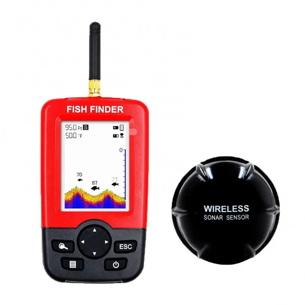 Wireless Fish Finder Portable Lake Sea Fishing Smart Depth Alarm Sonar Sensor