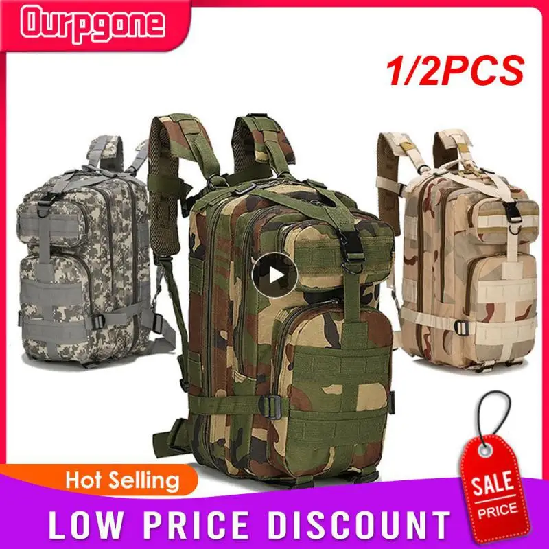 

1/2PCS Men's 30-50L Military Tactical Backpack Waterproof Molle Hiking Backpack Sport Travel Bag Outdoor Trekking Camping Army