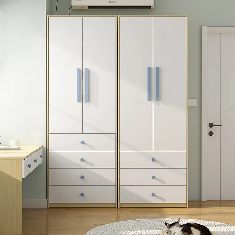 

Wooden Craft Wardrobes White Display Modern Luxury Free Shipping Cabinets Apartment Storage Armario De Ropa Salon Furnitures