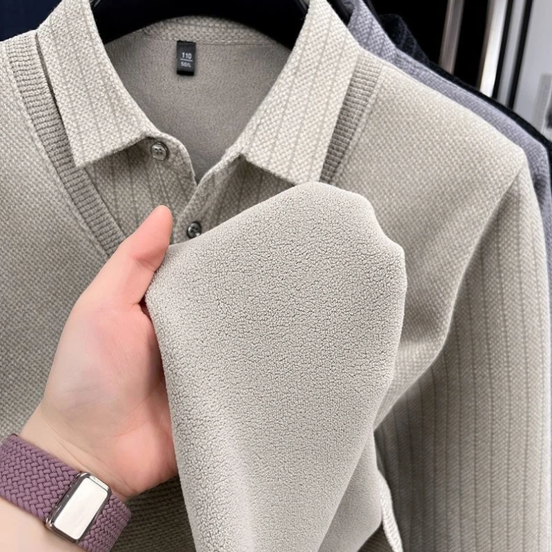 Mens Sweater Polo Collar Label 4