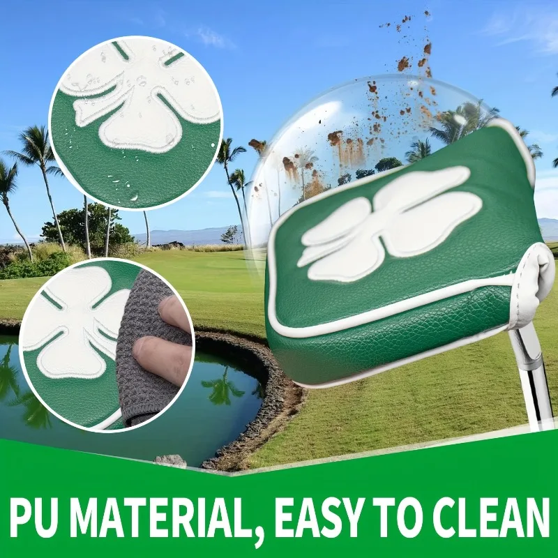 Stylish Clover Golf Putter Cover - Durable, Easy-to-Clean Protective Accessory