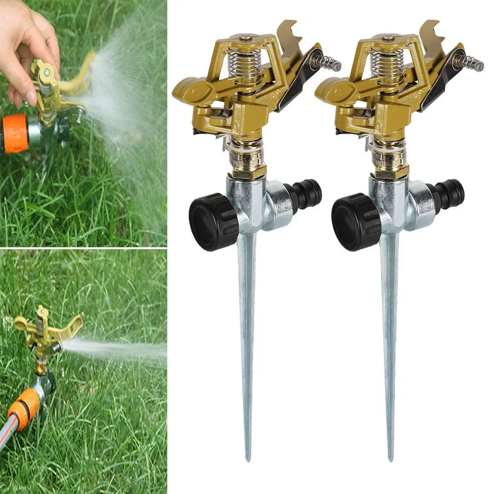 360 Grad Drehung Garten Rocker Sprinkler Einstellbare Schlag Sprinkler Rasen Garten Park Obstgarten Feld Bewässerung Bewässerung Düse