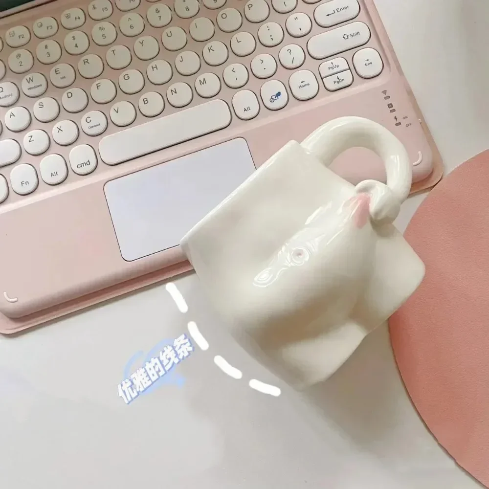 320ml High-capacity Creative Cute shape Coffee Mugs Ceramic Porcelain Funny Creativity Art Body Belly cups Home Decoration Gifts