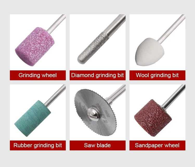 Pneumatische Micro Grinder Bleistift Set Min Air Gravur Stift Multifunktionale Gravur Polieren Schleifen Schneiden Werkzeuge – Detail 4