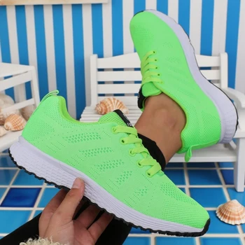 أحذية رياضية نسائية ملونة وعصرية وفاخرة وخفيفة الوزن للجري قابلة للتنفس ومريحة شبكية متوازنة 5