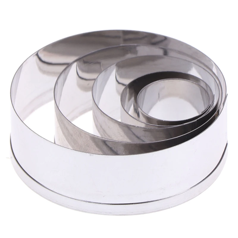 Polymer Clay Cutter Pottery Clay Tools Diy 5Pcs/Set Stainless Steel Round Polymer Clay Cutter Molds Diy Pottery Ceramic Cutting Mould Tools