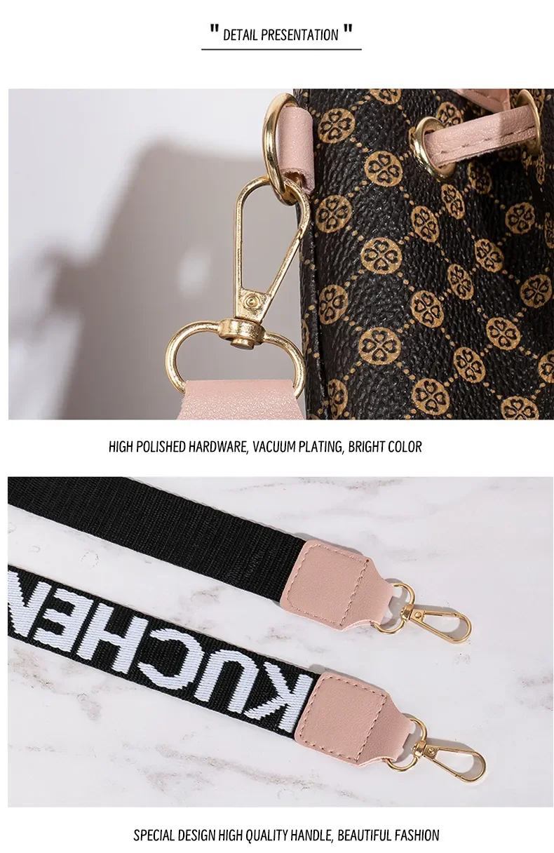 S1223390ea5d04a68bf8ca68ba1d21d3c6 Fashion Versatile Women's Bucket Bag Cross Body Storage Single Shoulder Bag Drawstring Printed Messenger Bag Mallzona