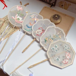 Éventail de groupe à long manche, décoration de tir hanfu, style chinois ancien, décoration créative classique brodée, 2021 