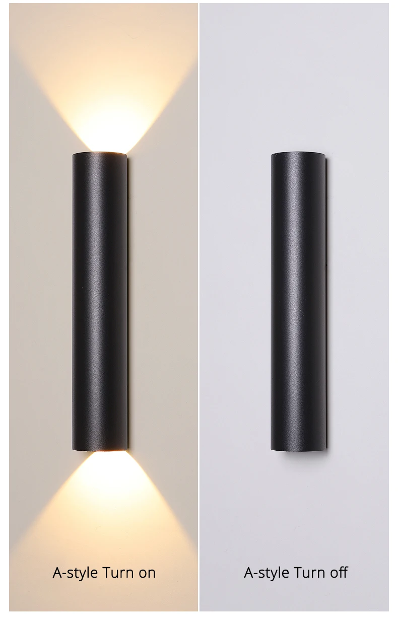 Modern LED Wall LighCorridor Aisle long linese design Bedside Indoor Lighting Wall Sconces Lamp Dropshipping White Black Frame bedside wall lamps