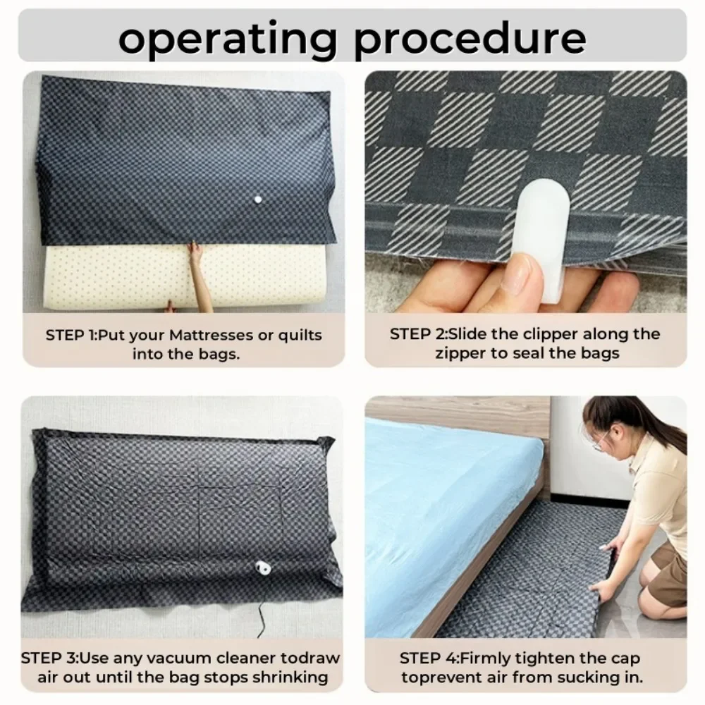 Mattress Vacuum Storage Bag for Moving - Fabric Cloth Vacuum Seal Mattress Bag with Straps for Easy Moving, Shipping and Storing 6