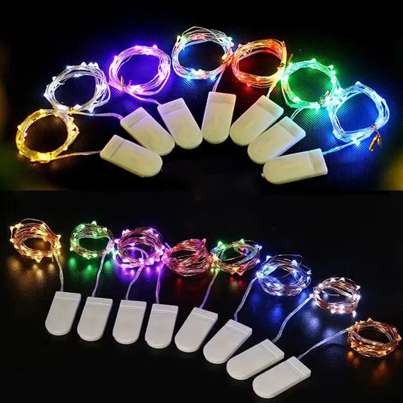 

10pcs Fairy Light New year LED Christmas Light Copper Wire String Light For Wedding Garland Party 1M 2M 3M 5M Curtain light