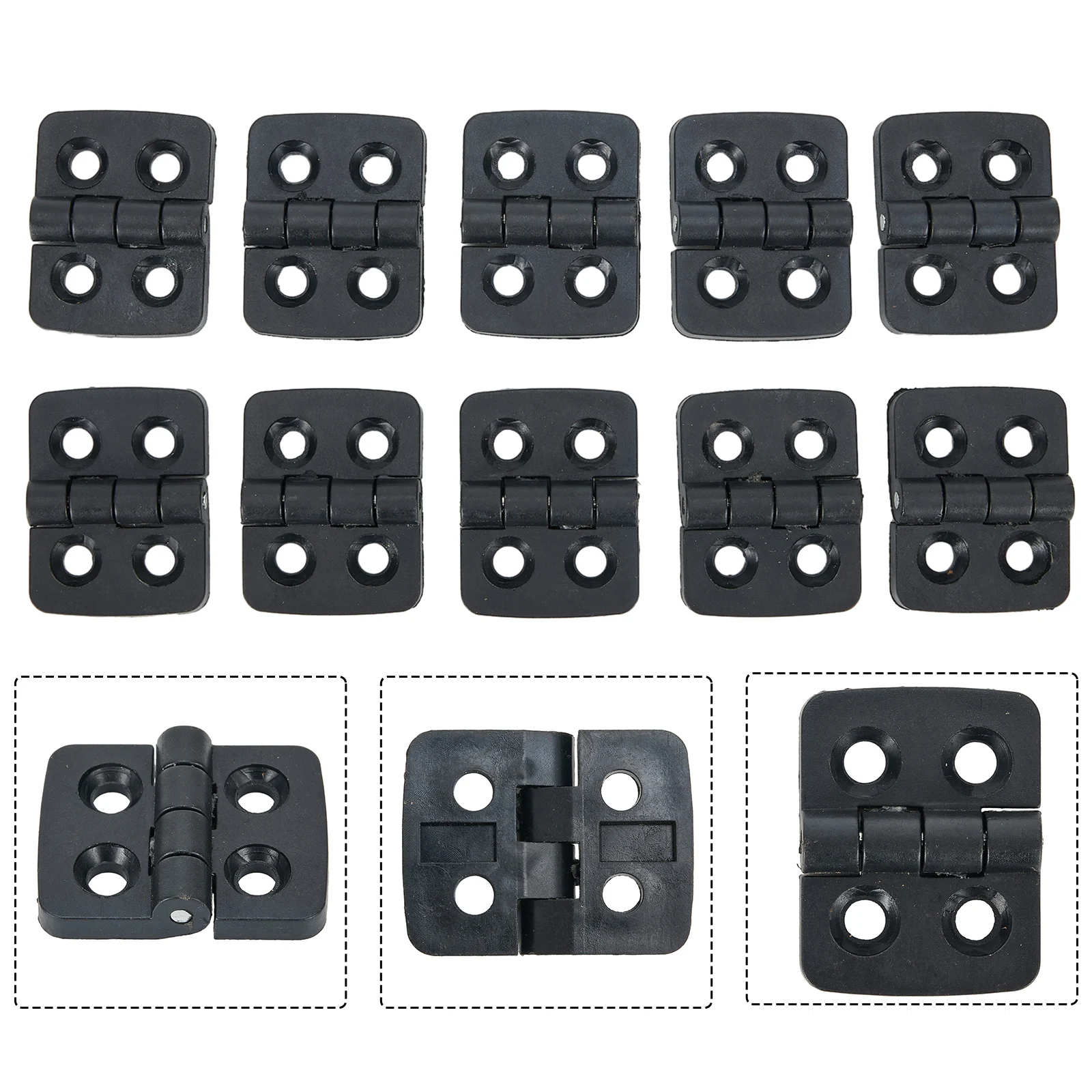 Description Picture 5 of item10pc Folding Plastic Hinges Electric Box Cabinet Welding Machine Flip Industrial Box Damping  Door Bearing Butt Hardware Hinge