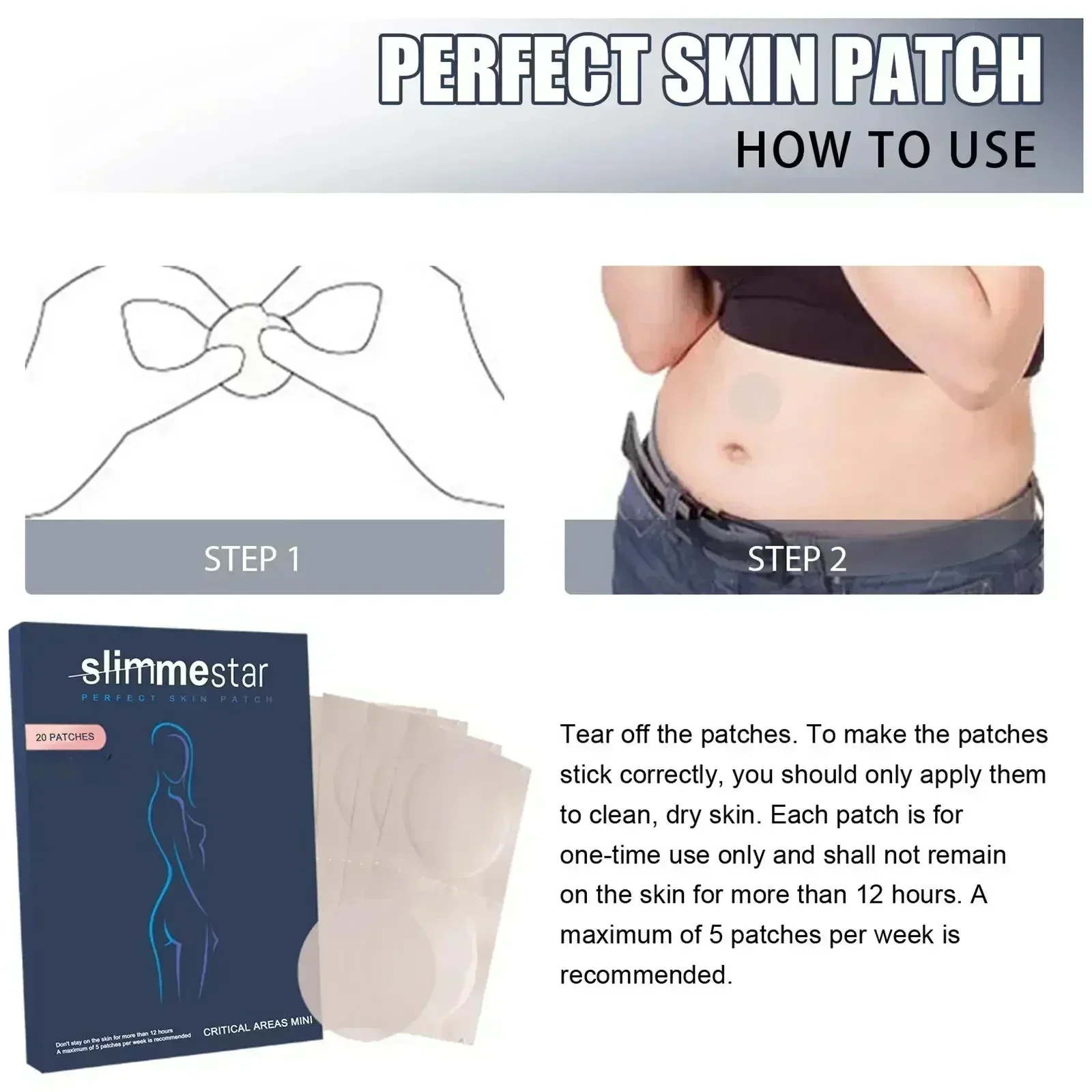Chinese Medicine Slimming Sticker Skinny Waist Belly Fat Burning Weight Lose Navel Slim Patches 20pcs/box weight loss products,body repairing patches