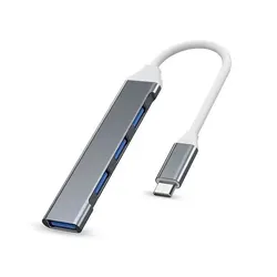 4 - Port USB - C Hub 3.1 Multi - Splitter Adapter (GRAY)