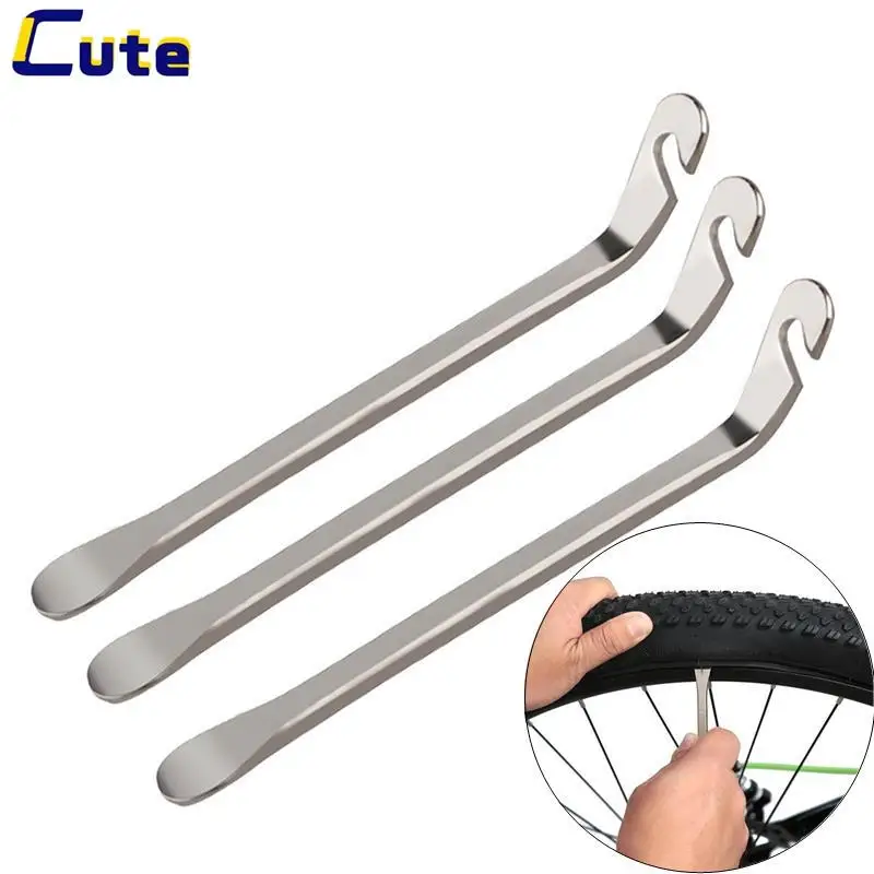 

Bicycle Tyre Lever Tube Remover Tool Stainless Steel Bike Tire Opener Crow Bar MTB Road Cycling Wheel Repair Tools Accessories