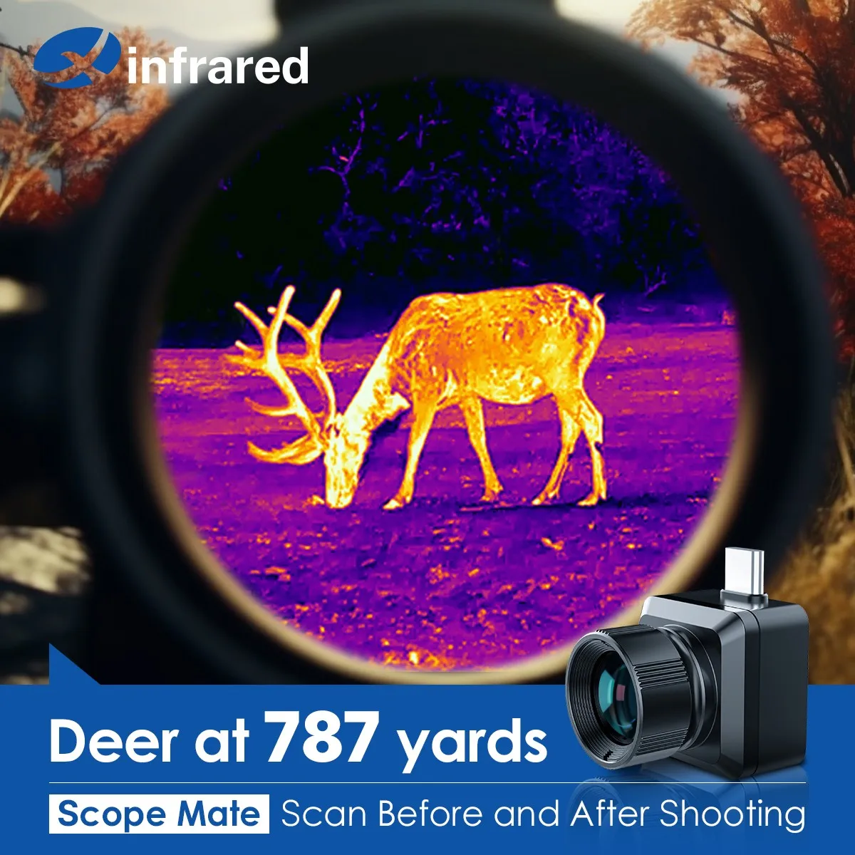 XinfraredT2ProThermalMonocularDetectDeer787yardNightVisionfor