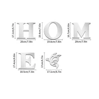 HOME Home Logo 3D Mirror Wall Sticker, Entrance Decoration, Home Decoration 6