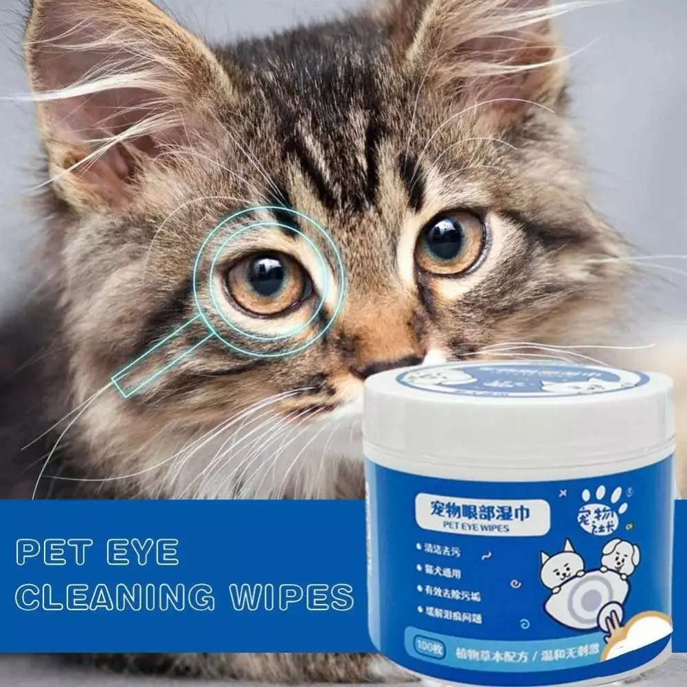 Cat Eye Wipes Wipes For Cats Fur 60pcs Pet Eye Wipes Cat Dog Eye