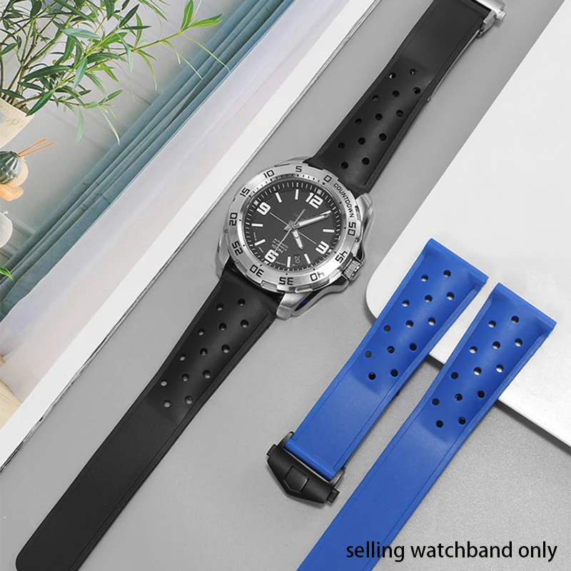 Cinturino Per Orologio Sportivo In Gomma Siliconica Da 22Mm Per Tag Heuer Monaco F1 Caz201 Waz2113 Caz1010 Cinturino Da Uomo Carrera Formula