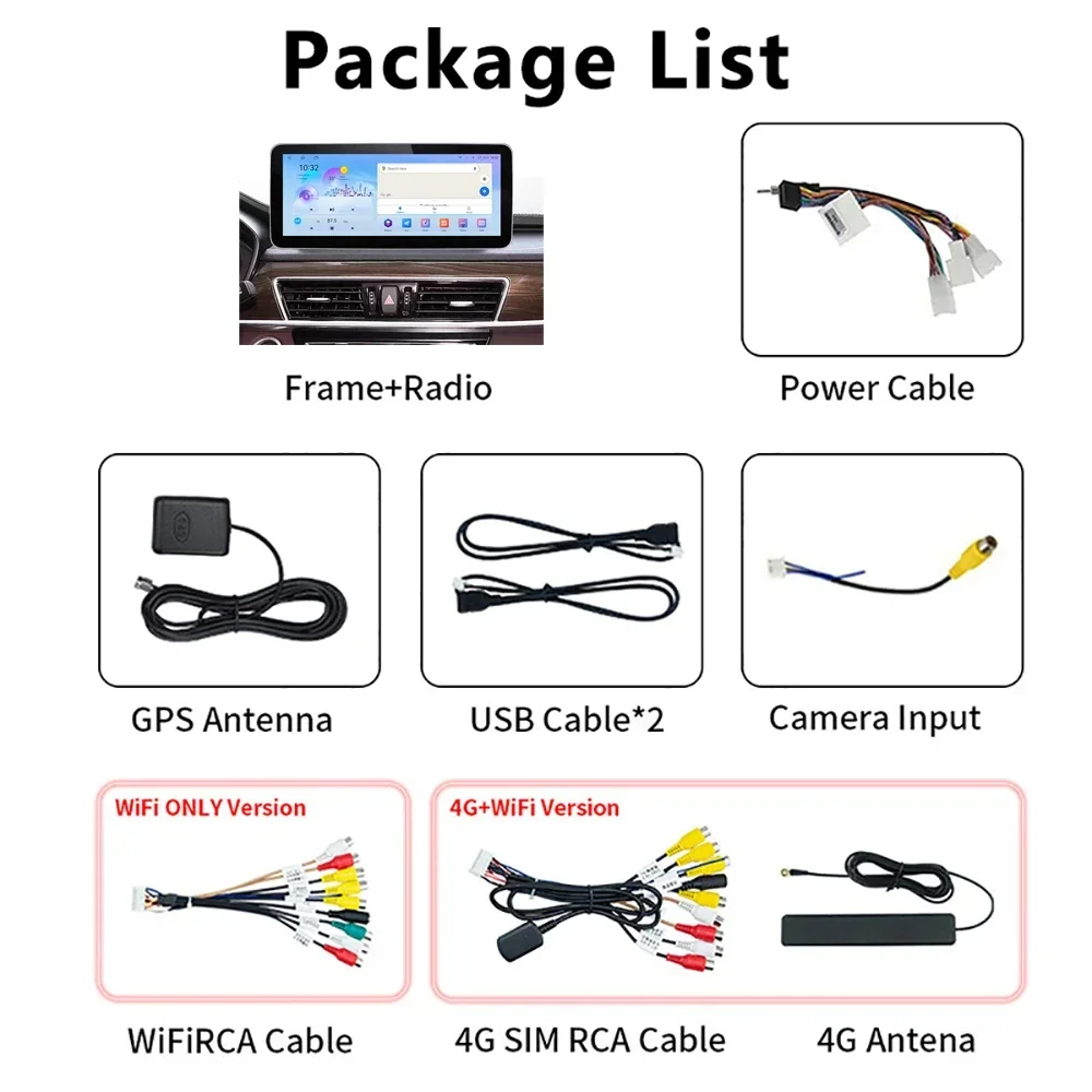 12.3인치 8코어 4G 오토라디오 스테레오 플레이어 안드로이드 GPS 네비게이션 카 라디오 멀티미디어 (혼다 시티 2008용) 무선 카플레이