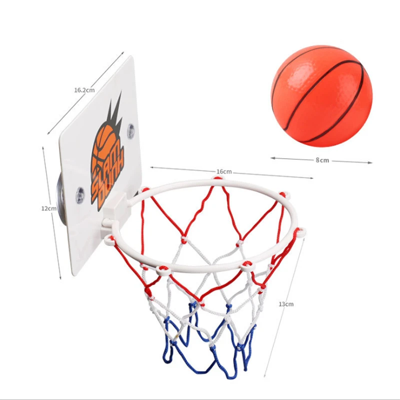Mini basketball hoop kit indoor plastic basketball backboard home sports for kids funny game bathroom toys basketball hoop
