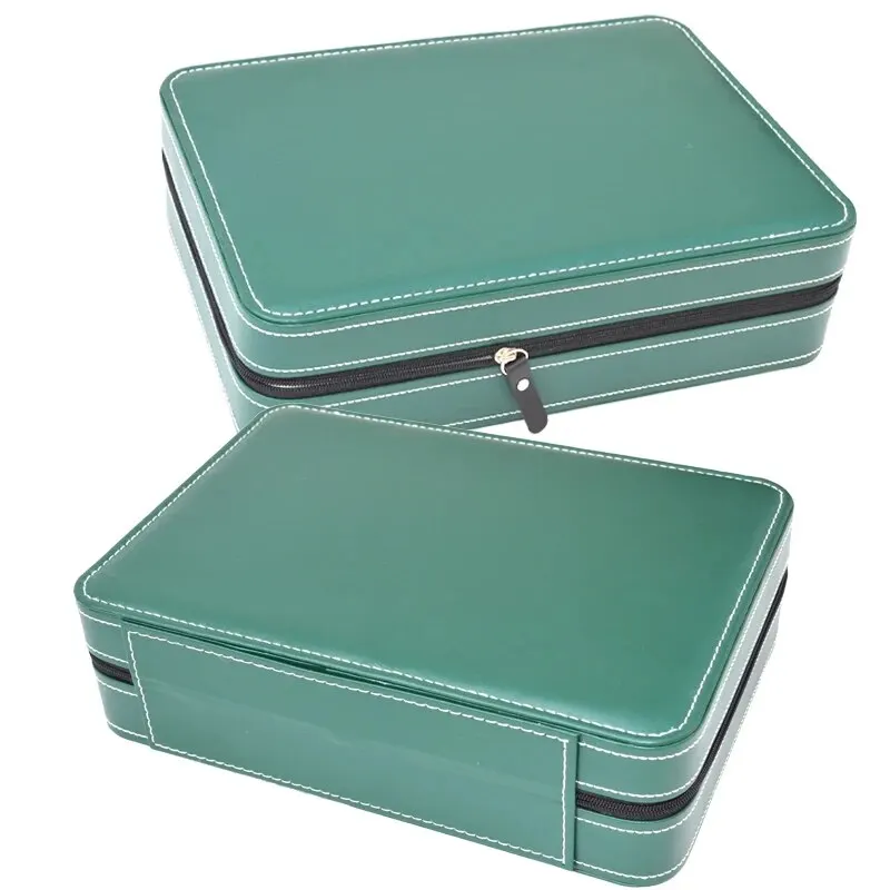 6/10/12 Girds Portable Watch Storage Boxes Organizer with Zipper Classic Style Multifunctional Watch Display Box watch storage box