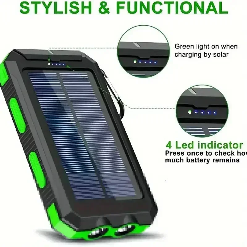Solar Waterproof Power Bank 3