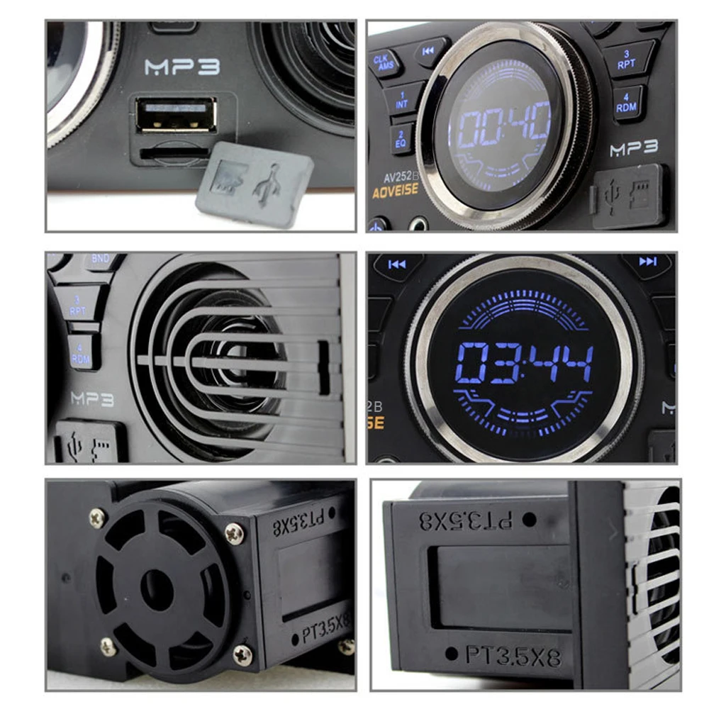 Car MP3 Player 12.0V Secure Digital Memory Card Audio Electric Car Radio Loudspeaker BT Host Speaker Radio Stereo