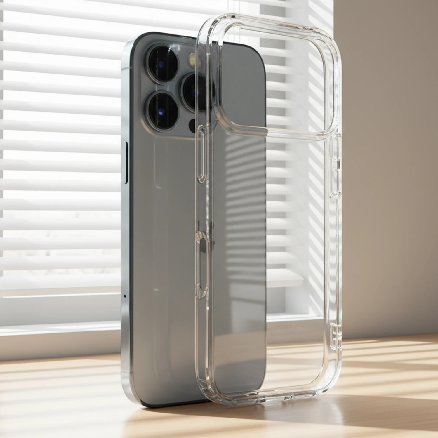 Shockproof Clear Case for IPhone17 Air Pro Max PC+TPU Case Cover Hardness Shell Protective Cover for IPhone17 17Air 17Pro MAX