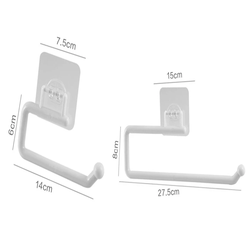 Kitchen Tissue Holder Hanging Toilet Roll Paper Towel Holder Rack Kitchen Bathroom Cabinet Door Hook Holder Organizer