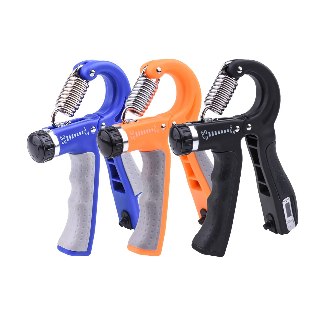 5-60Kg Adjustable Heavy Gripper Fitness Hand Exerciser Hand Strengthener Finger Strength Trainer Finger Trainer Forearm Exerciser Hand Grip Trainers Hand Grip Exerciser Hand Trainer Wrist Exerciser Spring Grip
