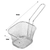 Square Fry Basket Stainless Steel Mesh Colander French Fries Chips Holder with Handle Kitchen Handheld Fry Cooking Accessories 6