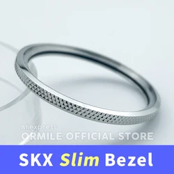 Slim Knurled Bezel - Polished 316L Stainless Steel, 120 - Click Finish (Silver)