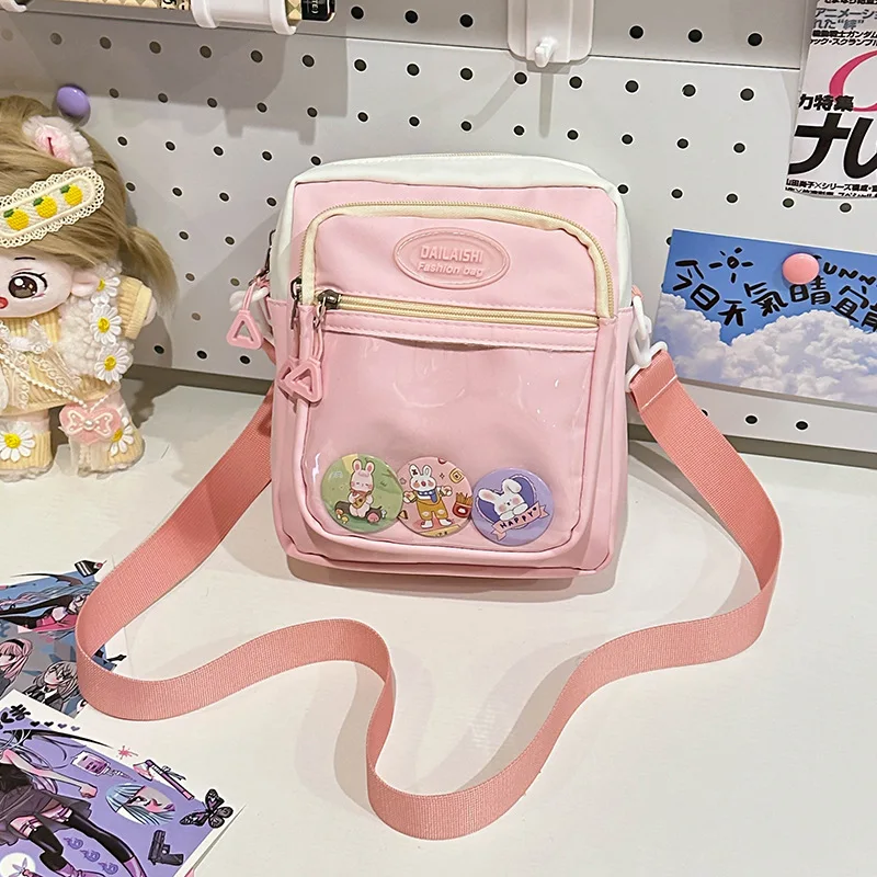 Cute Single Shoulder Bag for Primary School Girls on Outing Lightweight Child Backpack