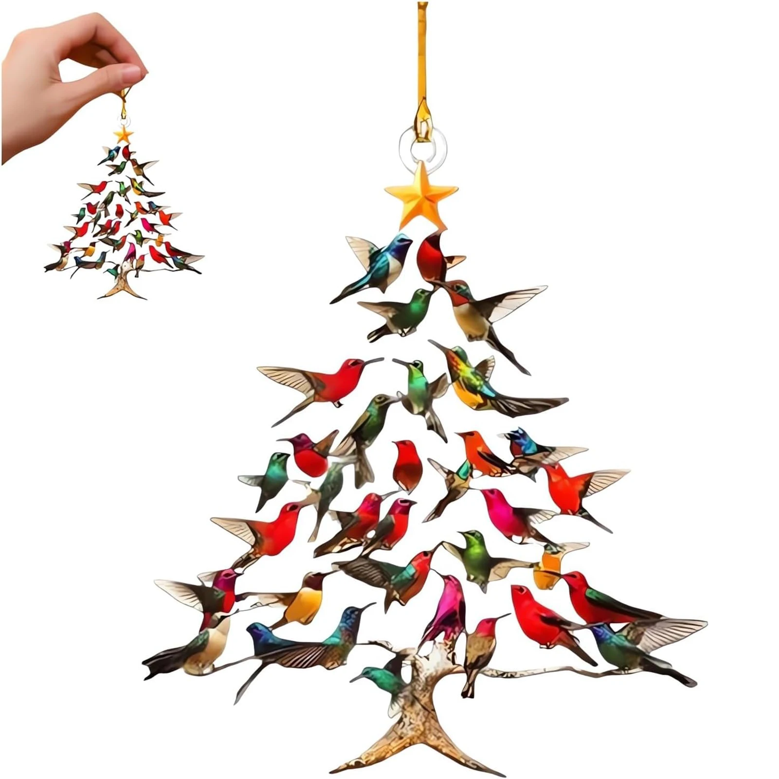 Hummingbird Christmas Tree Ornament 5