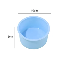 Round Silicone Cake & Pastry Baking Mold Set - Assorted Sizes (4inch)