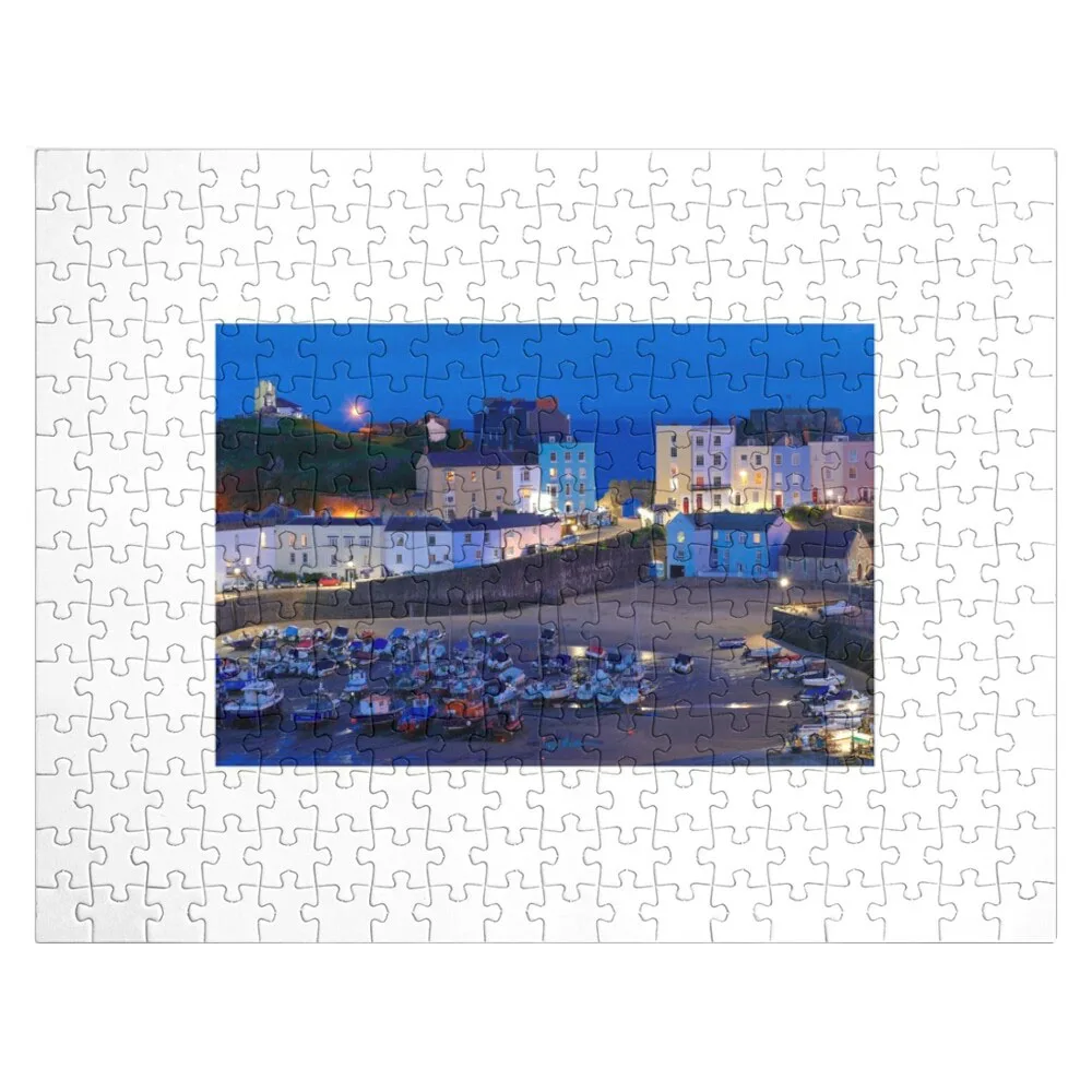 Tenby Harbour, Wales Jigsaw Puzzle Diorama Accessories Personalized Gift