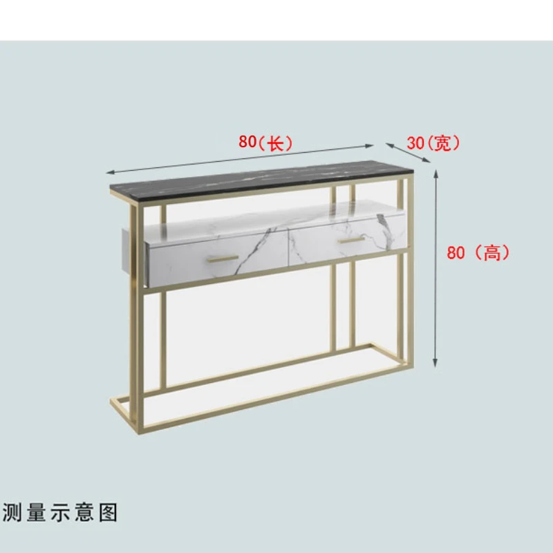 luxury modern entrance hall cabinet minimalist marble console table Livingroom lobby table home transformer table furniture