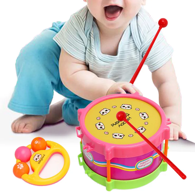 Children Hand Drumming Plastic Early Education Puzzle Musical Instrument Toys Parent-child Interaction Sound Cognition TMZ 6