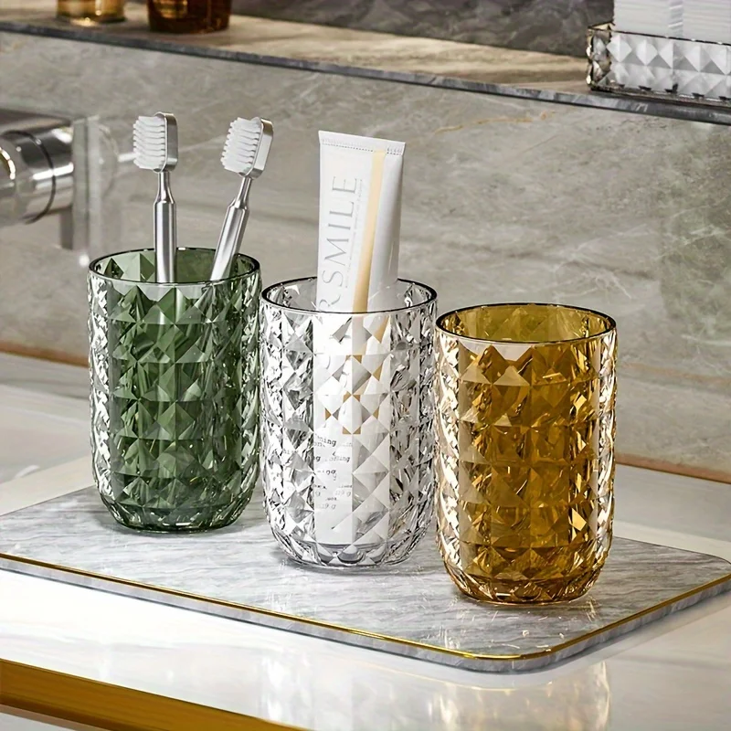 Bicchiere da bagno di lusso in plastica portaspazzolini_voghion.com