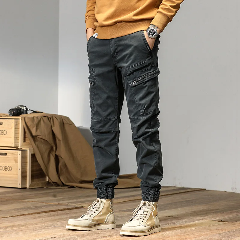 Joggers Cargo Pants Men Casual Hiphop Multi-Pocket Male Trousers Sweatpants Streetwear Techwear Tactical Track Khaki Pants cargo pants military cargo pants casual sweatpants men casual pants