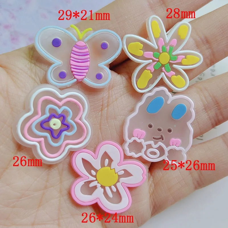 

Аксессуары для волос с мультяшными цветами и бабочками, Детские аксессуары для волос, головные уборы, аксессуары для обуви и одежды